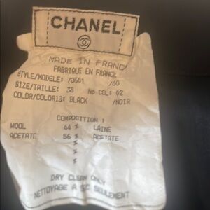 CHANEL Black slacks NEVER WORN